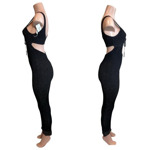 Beach Bunny Lennon Maxi Dress SZ M BLACK $129 - Picture 4 of 6